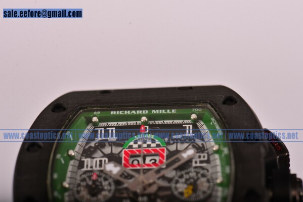 Richard Mille 1:1 Replica RM 011 Felipe Massa Flyback Chronograph Watch Carbon Fiber